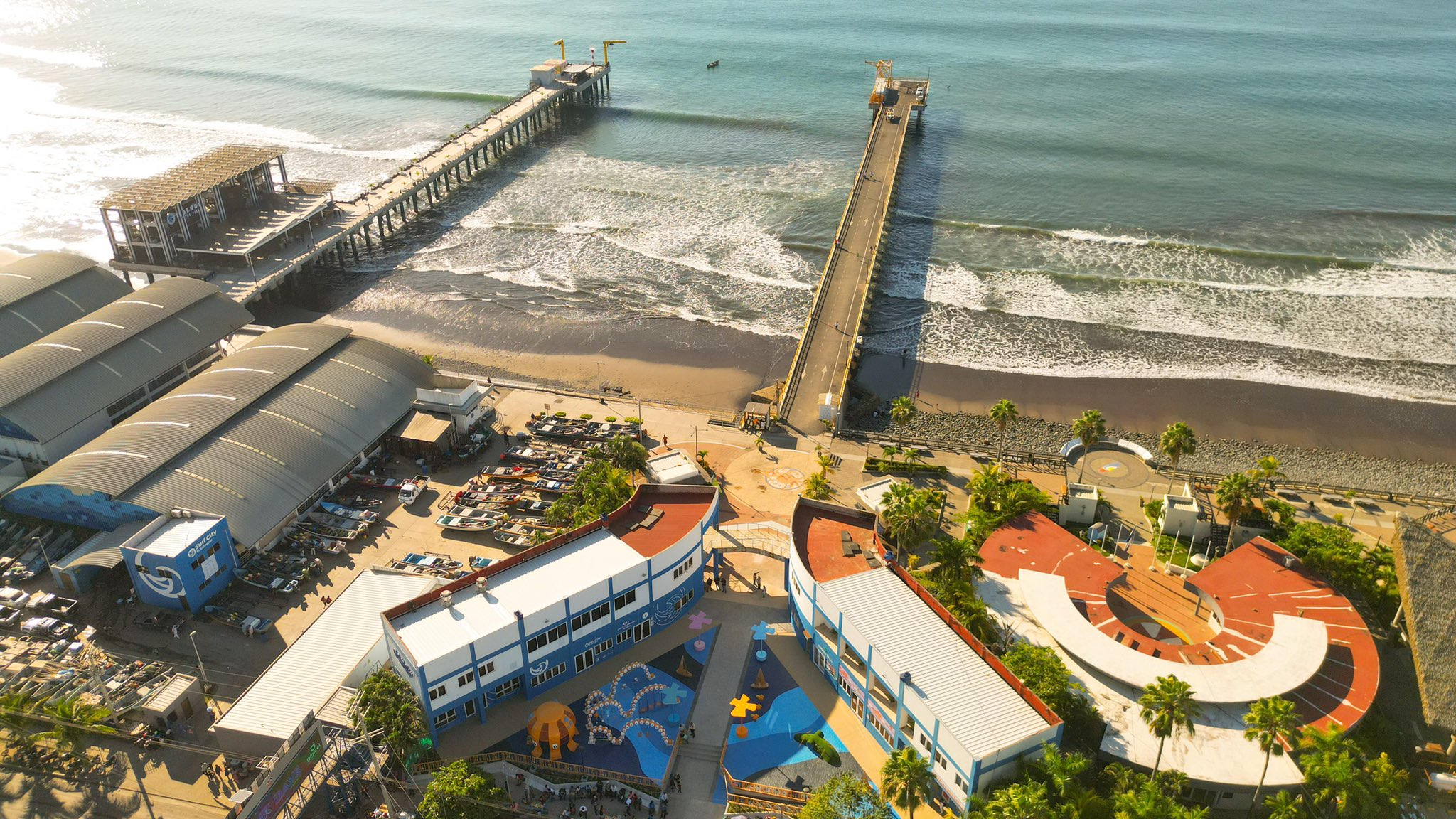 Puerto de La Libertad, en la costa salvadoreña