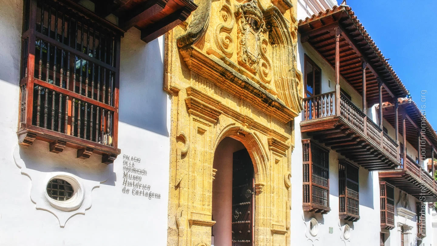 Palacio de la Inquisición en la Plaza Bolívar de Cartagena